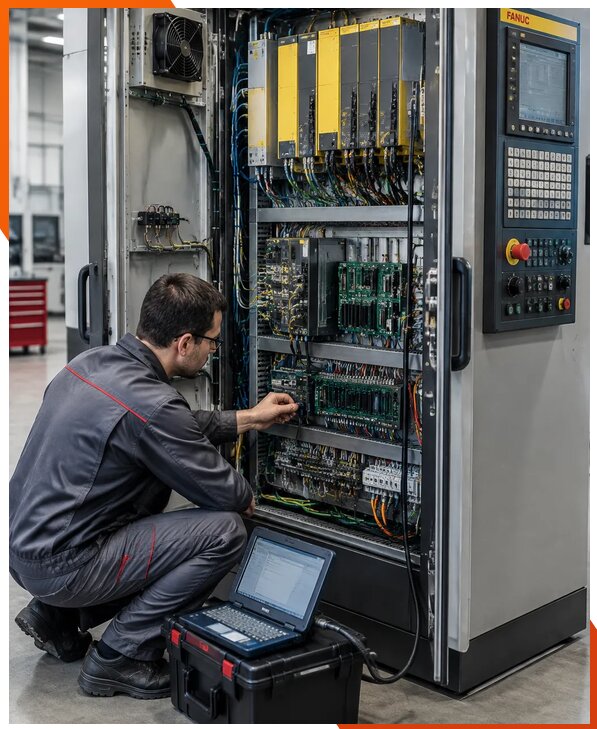 Ремонт систем ЧПУ FANUC промышленных станков в Копейске